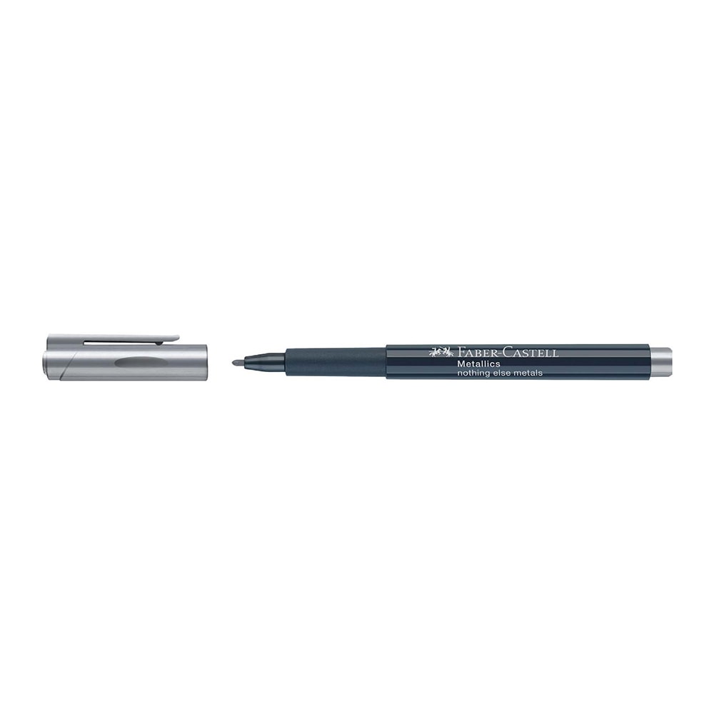 Faber-Castell Metalik Markör Gümüş