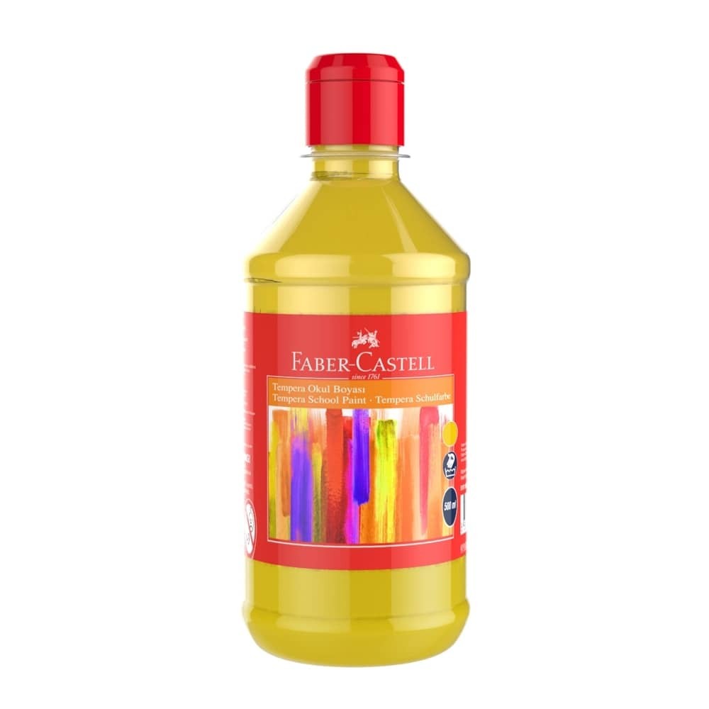 Faber-Castell Okul Boyası 500 ml Tempera Sarı