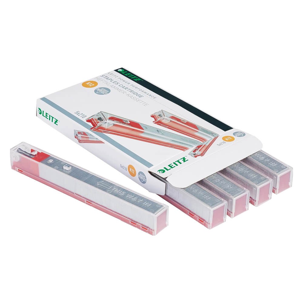 Leitz Zımba Teli K12 5551 İçin 56-80 Yaprak Kırmızı 5'li