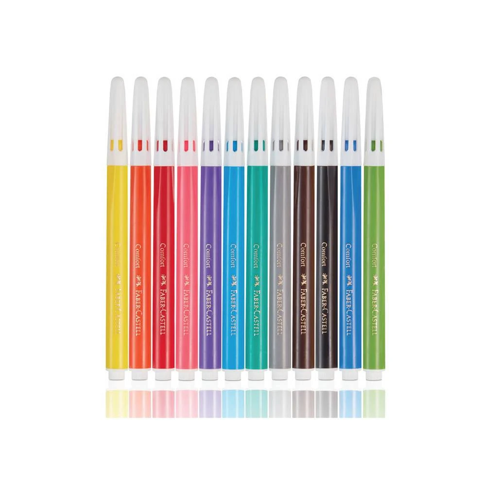 Faber-Castell Keçeli Kalem Comfort Yıkanabilir 10+2
