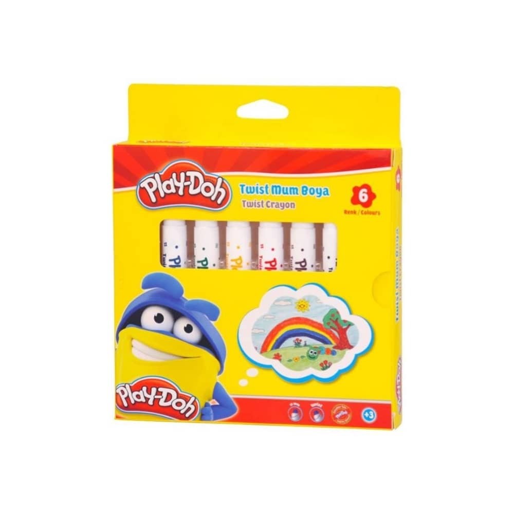 Play-Doh Mum Boya Crayon Twist 10 mm 6'lı