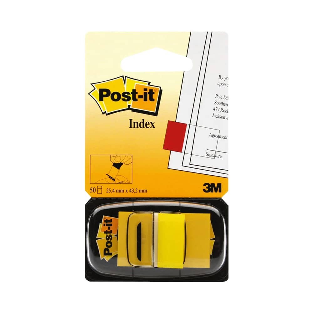 Post-it Yapışkanlı Ayraç Index 25.4x43.18 mm Sarı