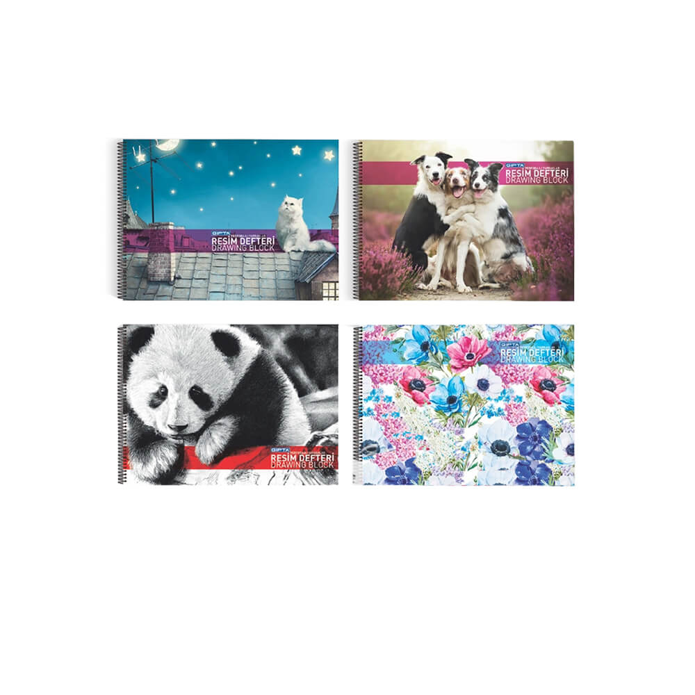 Gıpta Resim Defteri Spiralli 25x35 30 Yaprak