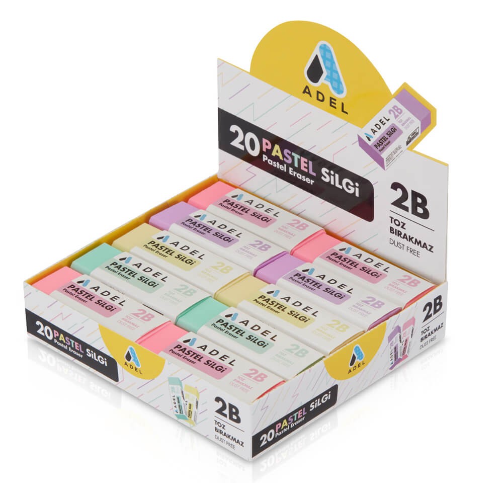 Adel Silgi Pastel 4 Renk 20