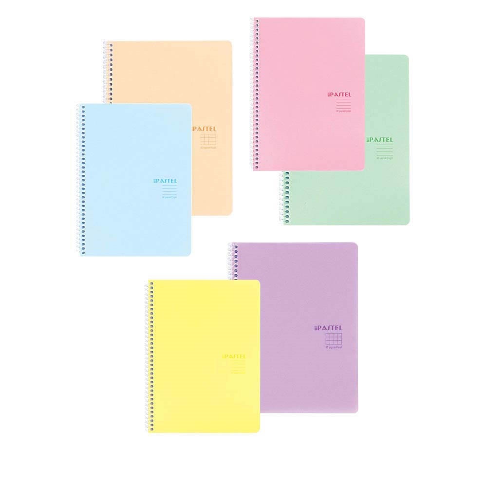 Keskin Color Defter Pp Kapak Spiralli Pastel Note A4 80 Yaprak Kareli