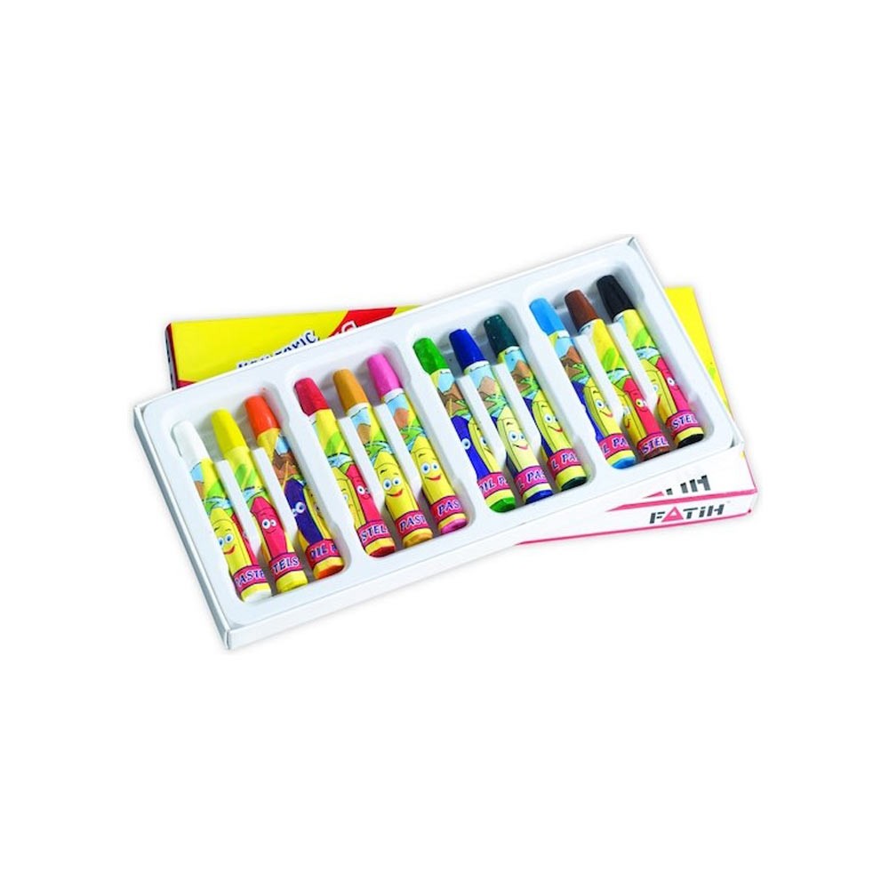 Fatih Pastel Boya Kalemi 12 Renk King Size