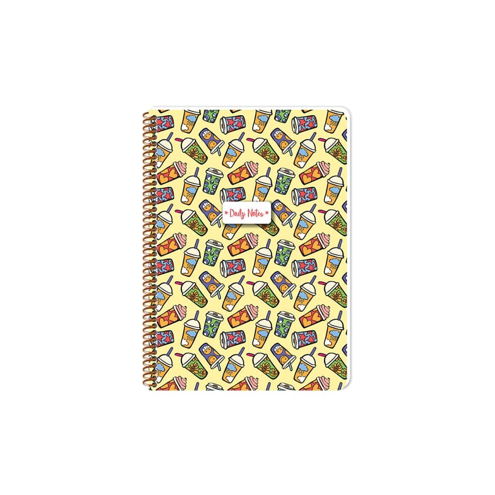 Keskin Color Defter Coffee Spiralli Karton Kapak A4 80 Yaprak Kareli