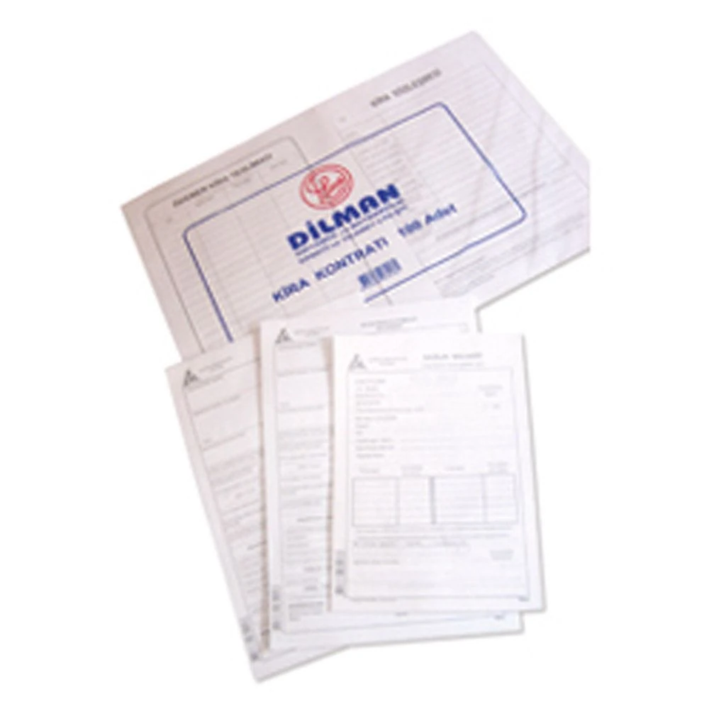 Dilman Numaralı Fiş Büyük Boy 7,5x13cm