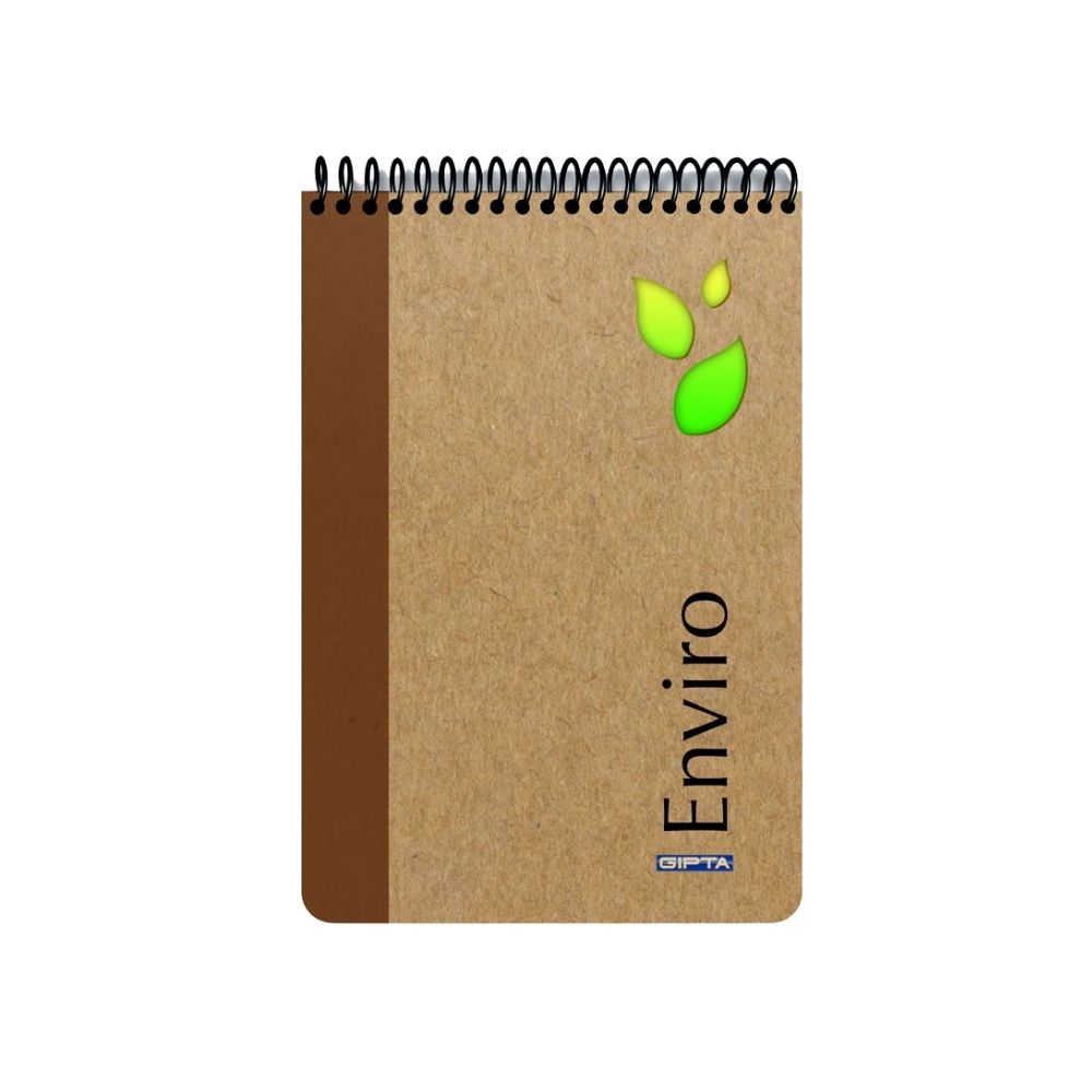 Gıpta Bloknot Enviro Spiralli Kraft Sert Kapak A4 100 Yaprak Kareli