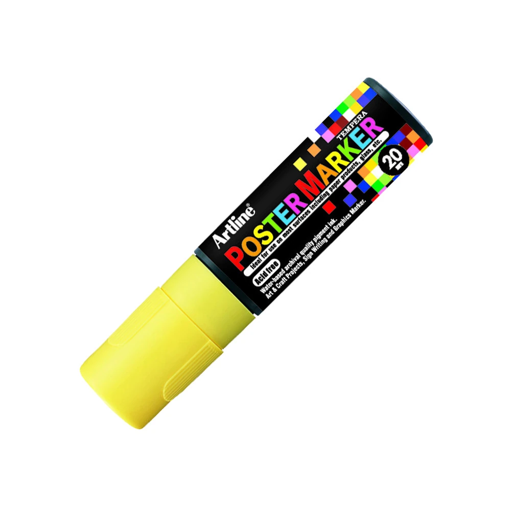 Artline Poster Markör 20.0 mm Fosforlu Sarı