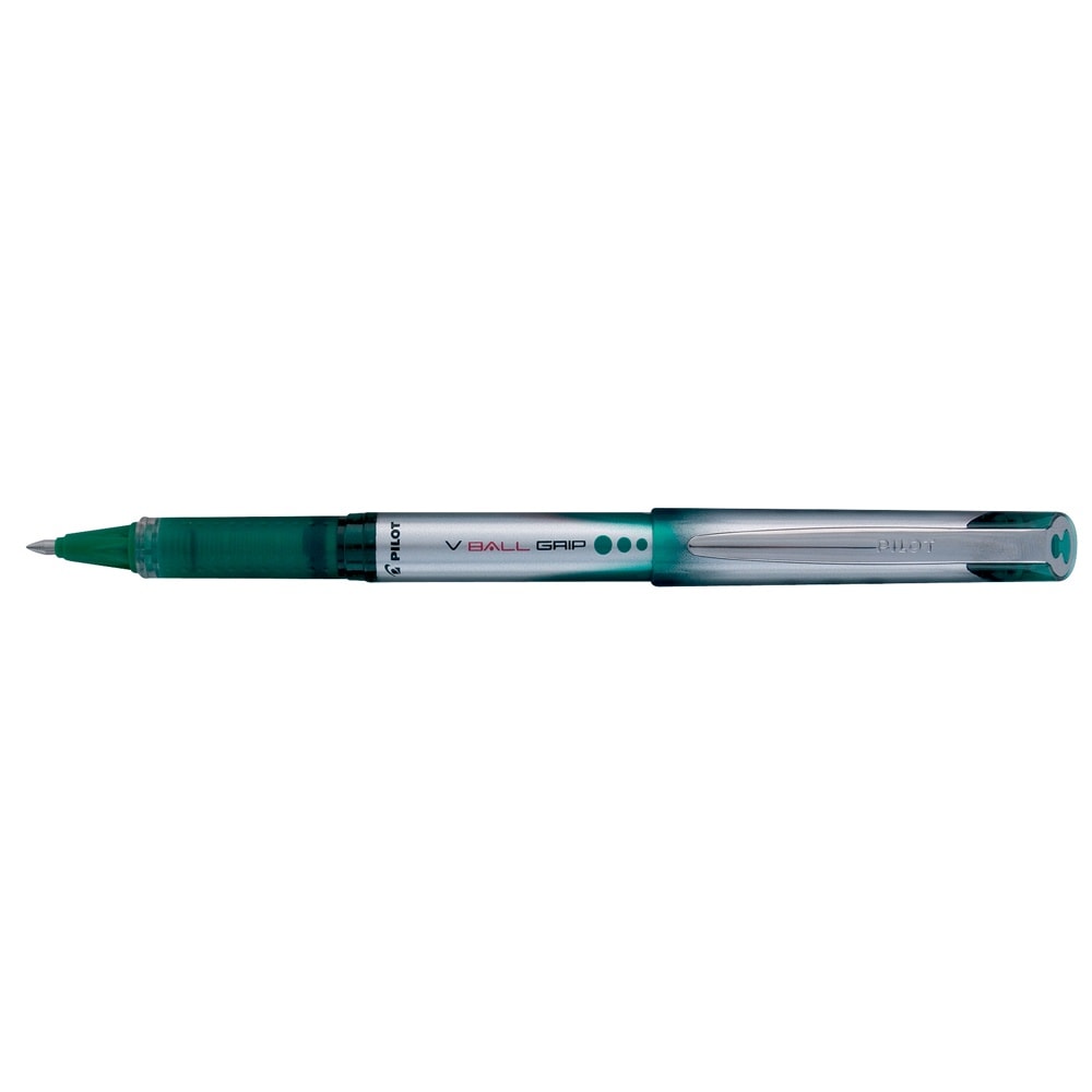 Pilot Roller Kalem V-Ball Grip Yuvarlak Uç 0.7 mm Yeşil