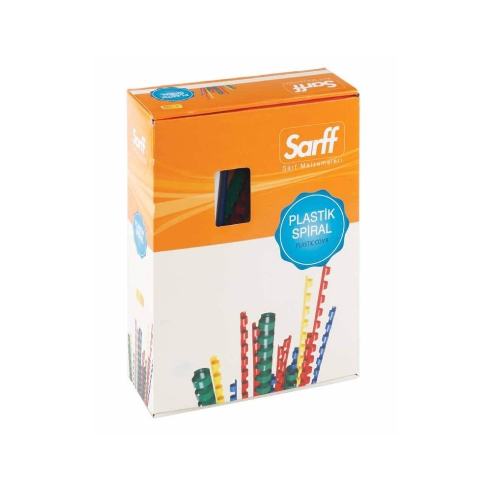 Sarff Spiral Plastik Delux 6 mm 100'lü Mavi