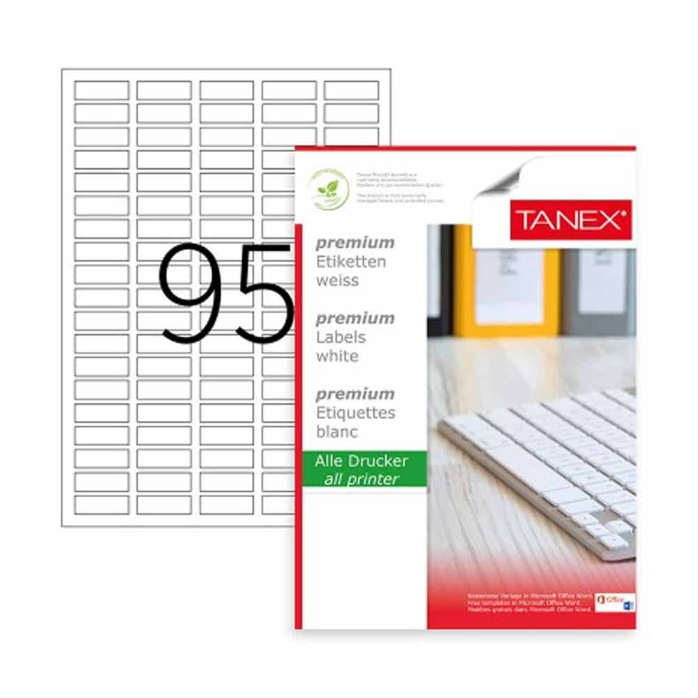 Tanex Laser Etiket 30x12 mm TW-2095