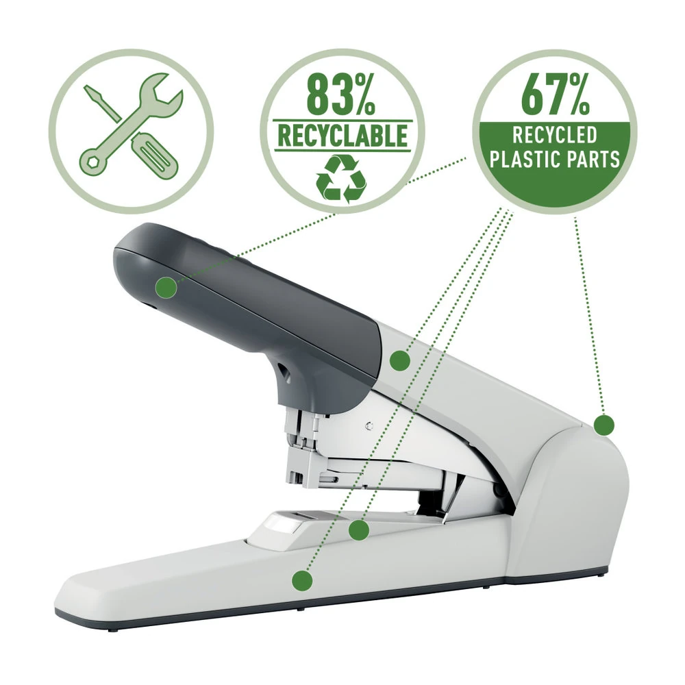 Leitz Zımba Makinesi Kollu 60 Sayfa Gri
