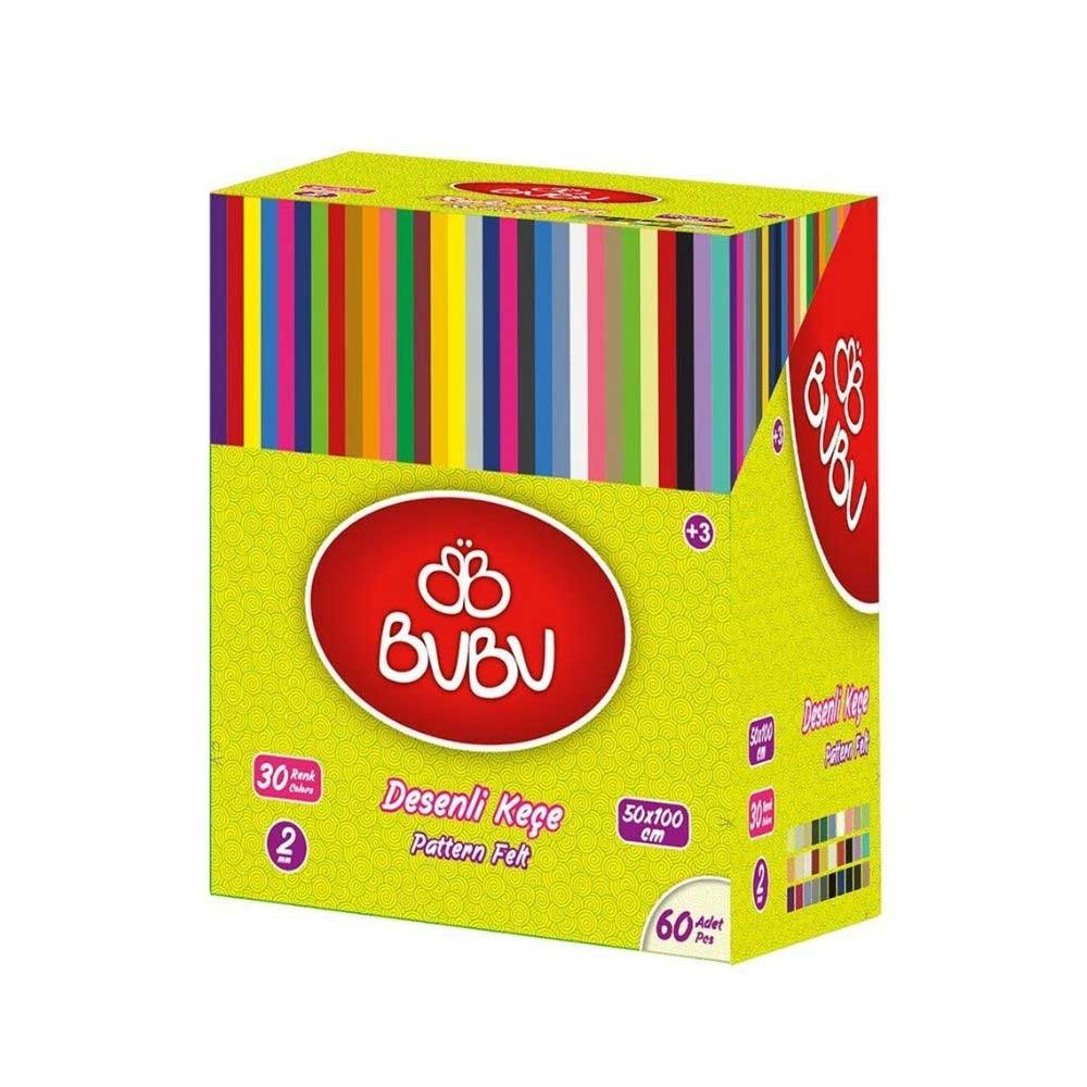 Bubu Rulo Desenli Keçe 50x100 cm
