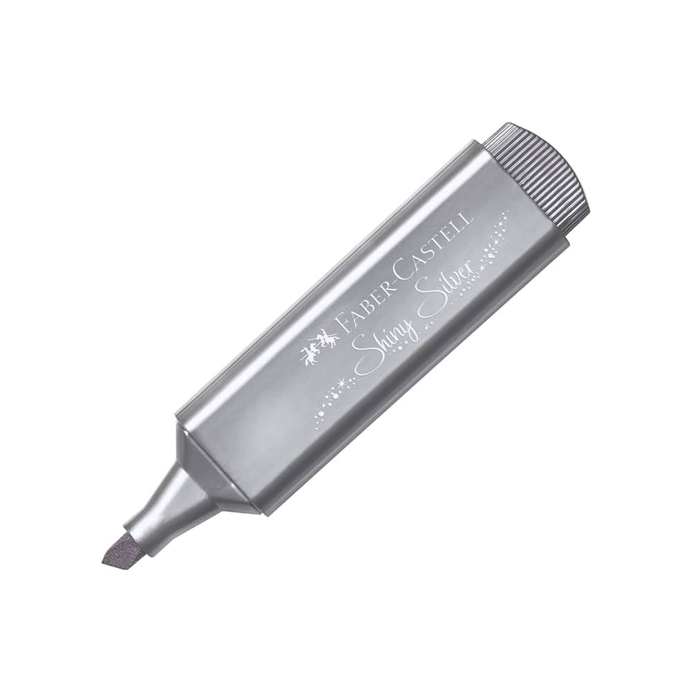 Faber-Castell Fosforlu Kalem 1546 Metalik Gümüş
