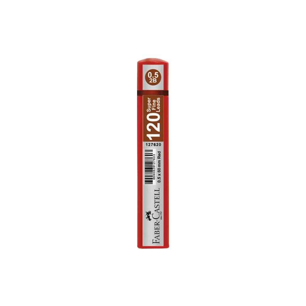 Faber-Castell Grip Min 2B 60 mm 120'li Tüp Uç 0.5 mm Kırmızı