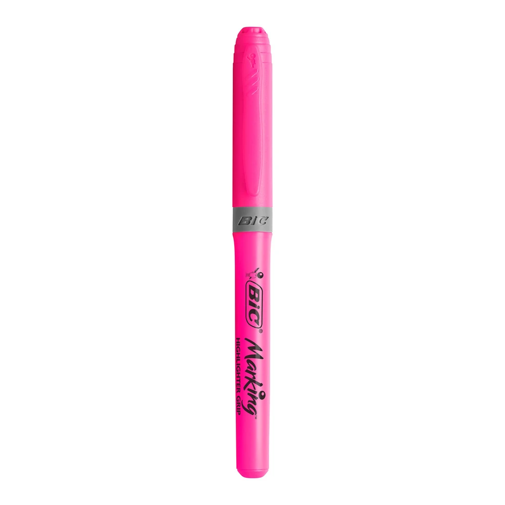 Bic Fosforlu Kalem Brite Liner Grip Kalem Tipi Pembe