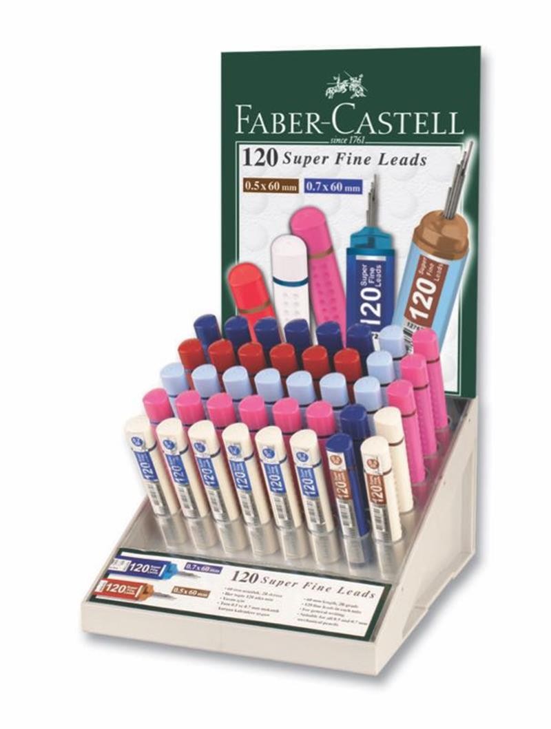 Faber-Castell Min Grip 120'li 0.5-0.7 84'lü Döner Stand