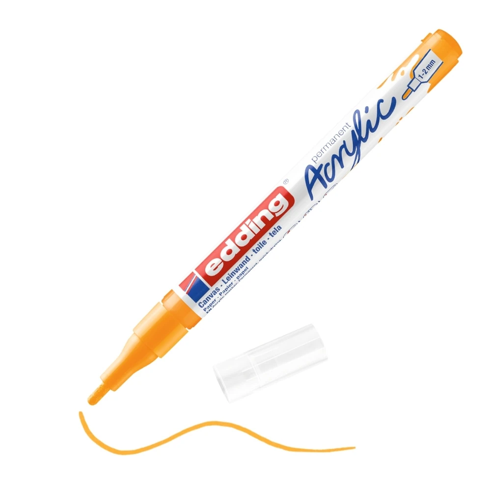 Edding 5300 Akrilik Markör İnce Uçlu Güneş Sarısı