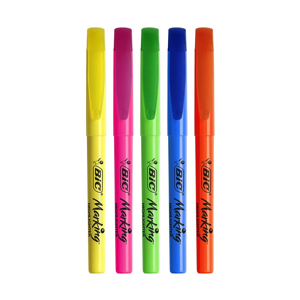 Bic Fosforlu Kalem Brite Liner 5'li Karışık Renk