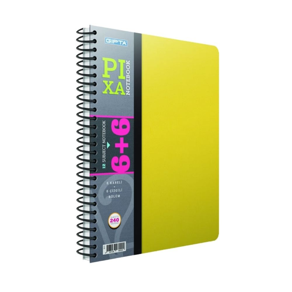 Gıpta Defter Pixa Spiralli Seperatörlü Pp Kapak A4 200 Yaprak 5+5