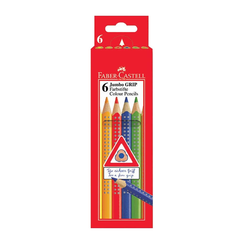 Faber-Castell Jumbo Grip Kuru Boya 6'lı