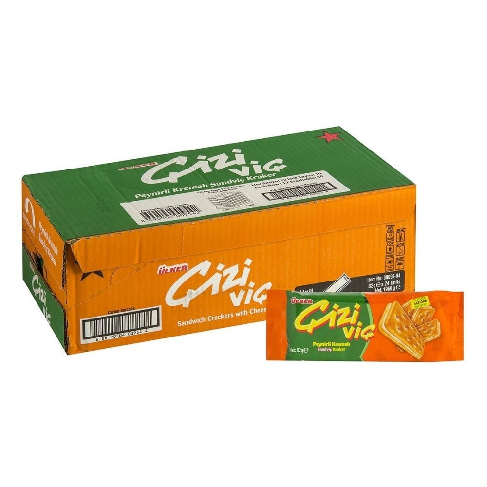 Ülker Çiziviç Peynirli Sandviç Kraker 82 gr 24'lü
