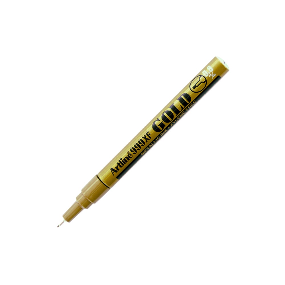 Artline Davetiye Kalemi 999 XF 0.8 mm İğne Uç Gold