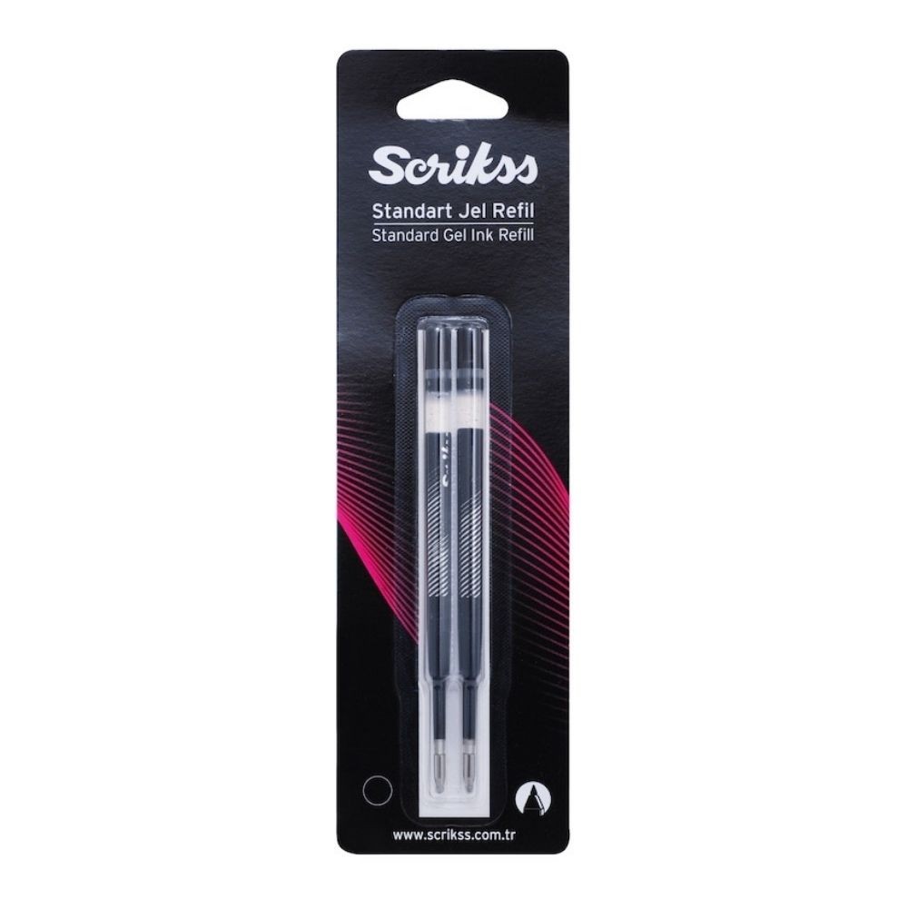 Scrikss Jel Refil Siyah 0.7 Mm 2'li Blister