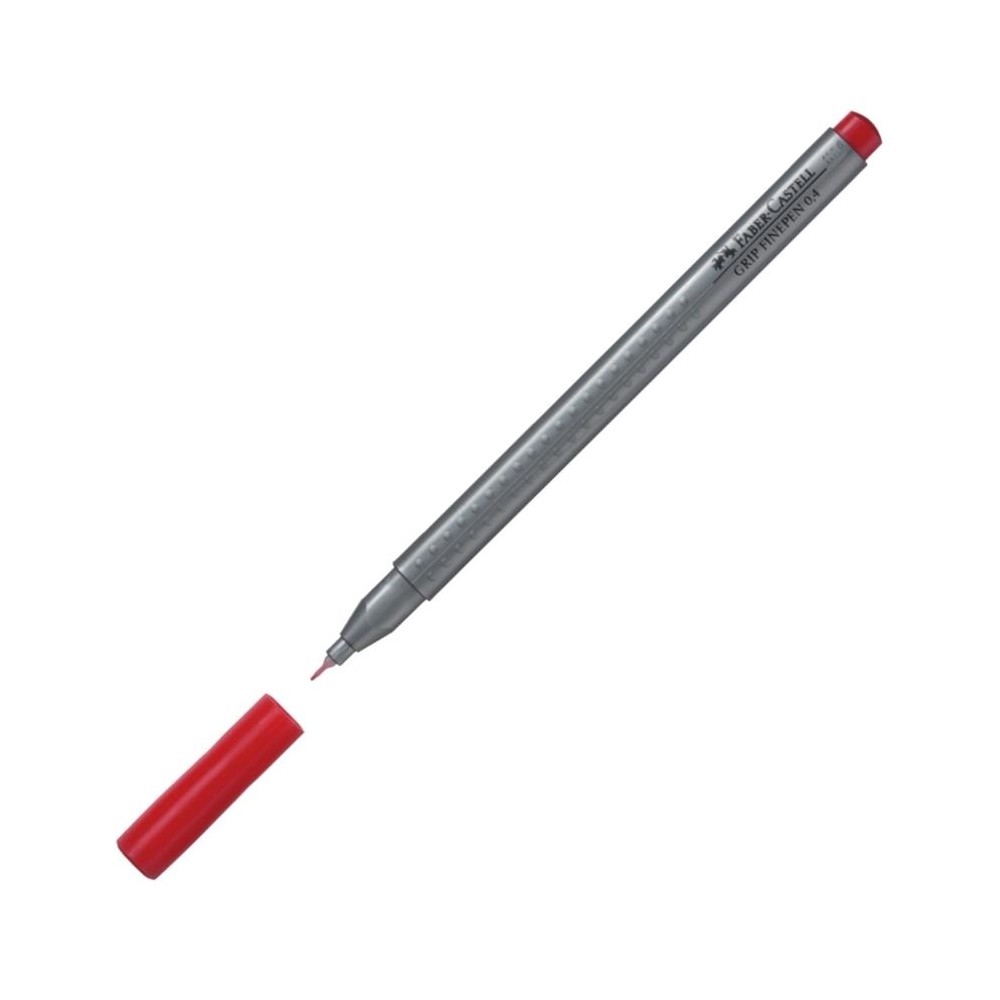 Faber-Castell Keçeli Kalem Grip Finepen 0.4 mm Lal Kırmızı