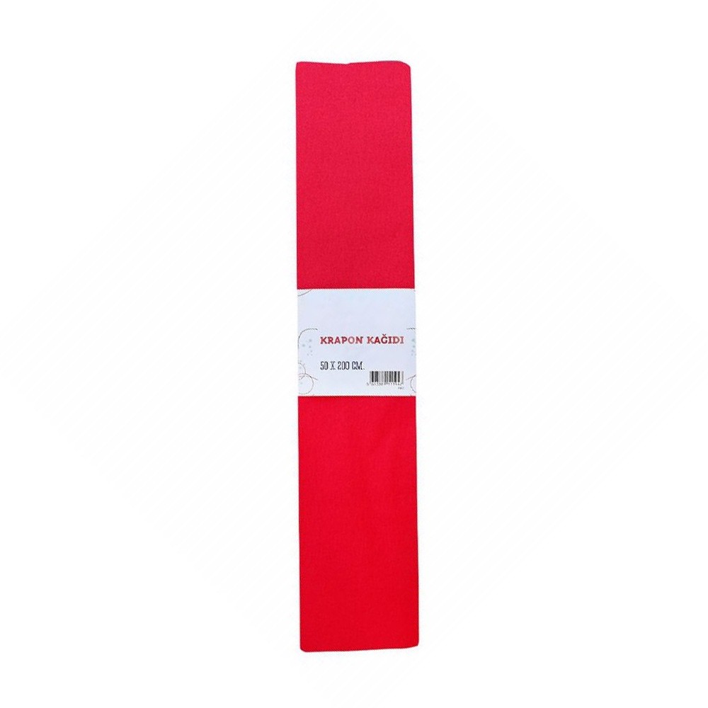 Gıpta Krapon Kağıdı 50x200 cm 10 Adet Kırmızı