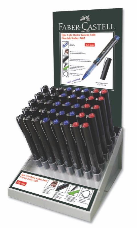 Faber-Castell İğne Uçlu Kalem 0.5 mm 40'lı Stand