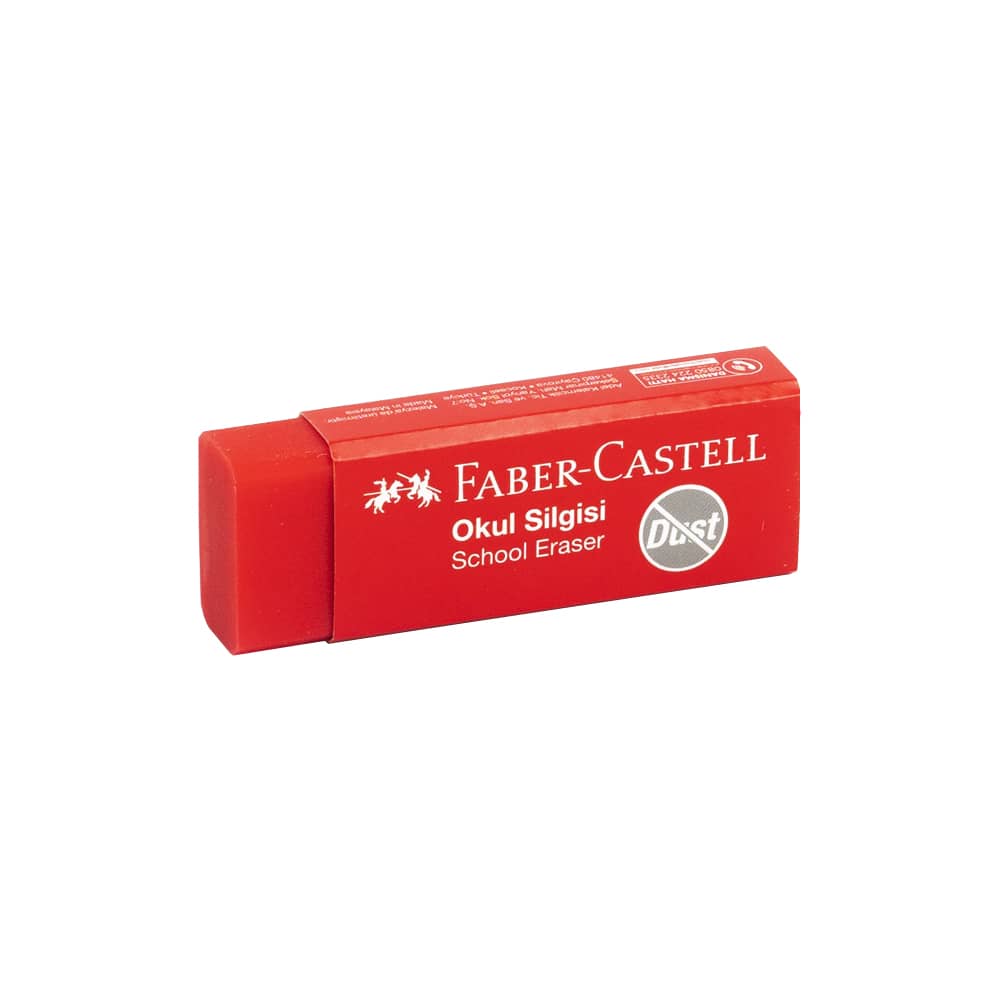 Faber-Castell Okul Silgisi Kırmızı 20