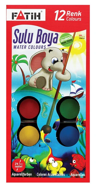 SULU BOYA BIG-SİZE 12 RENK+1 FIRÇA S-12