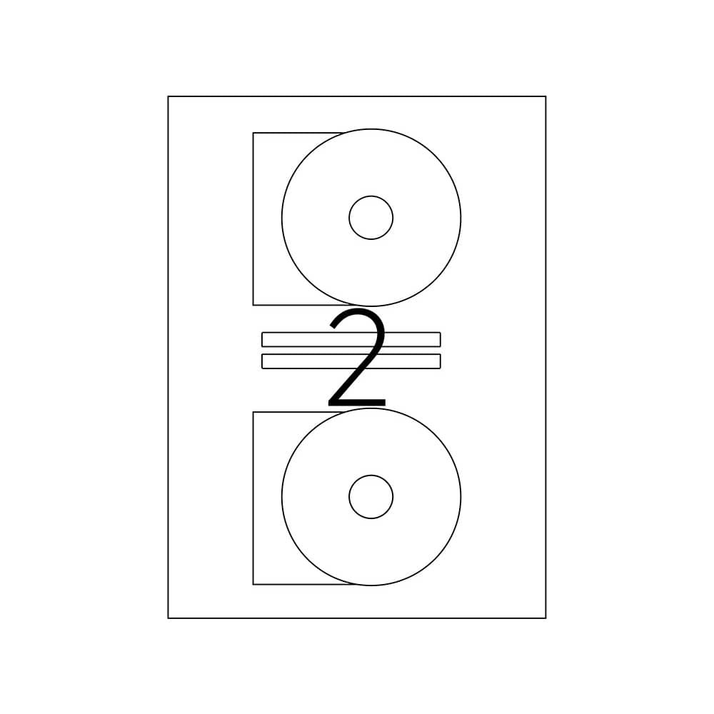 Tanex Laser Etiket 116x41 mm CD TW-2116