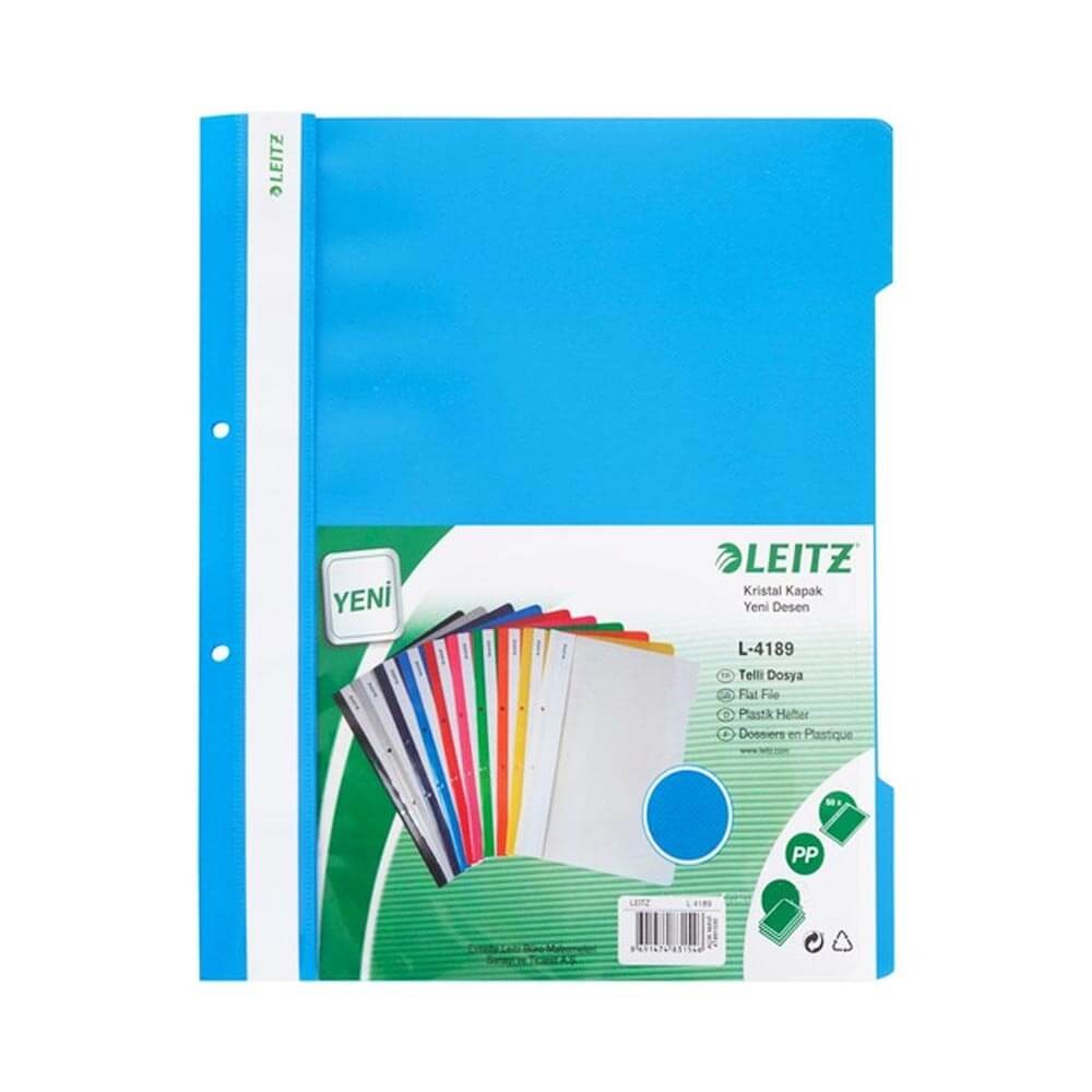 Leitz Telli Dosya 50'li Paket Mavi