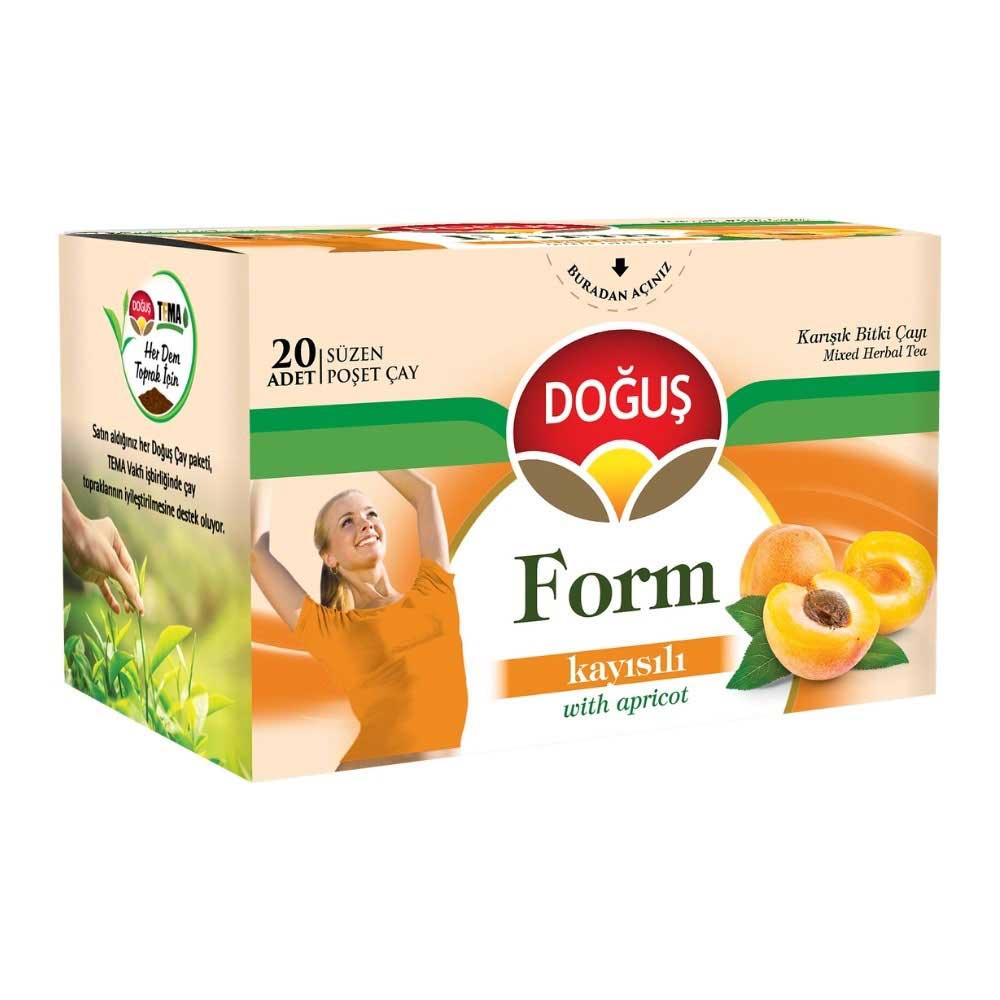 Doğuş Çay Meyve Çayı Form Kayısılı 2 gr 20'li