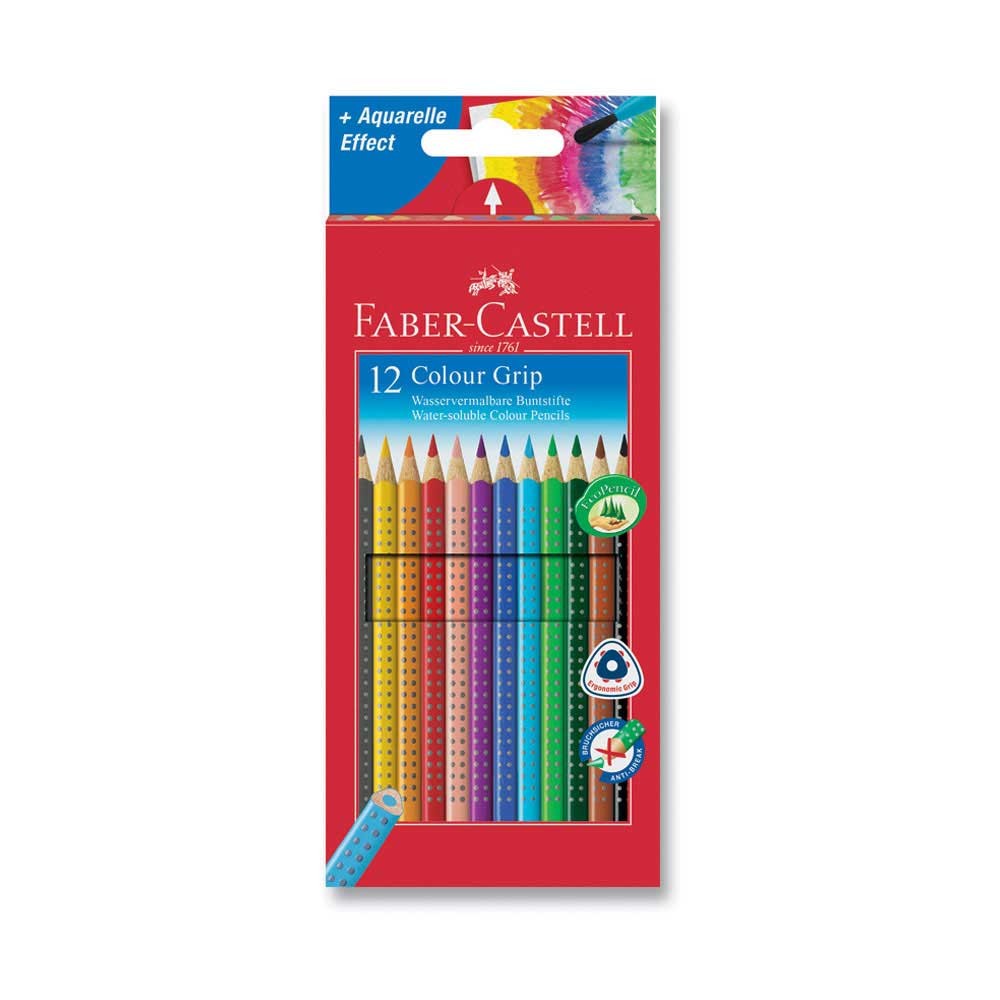 Faber-Castell 2001 Grip Kuru Boya Kalemi 12'li