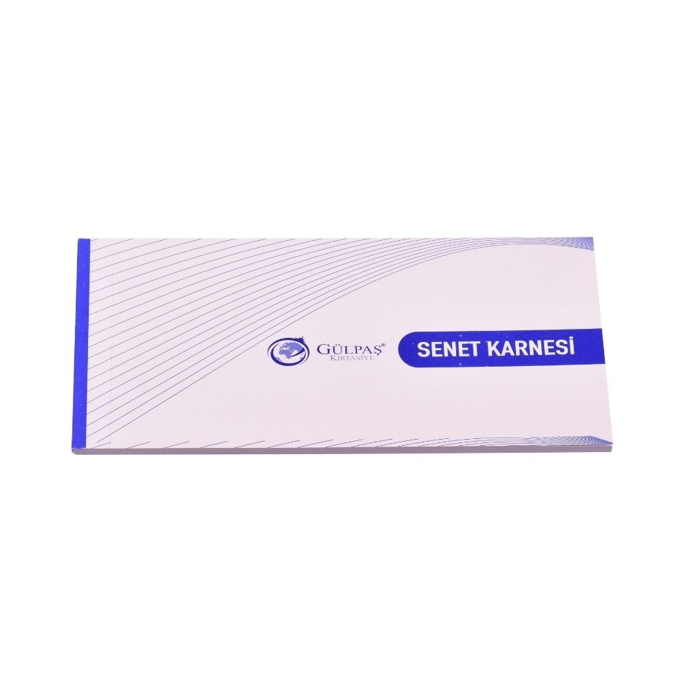 Gülpaş Senet Karnesi Karton Kapaklı 50 Yaprak 12’li