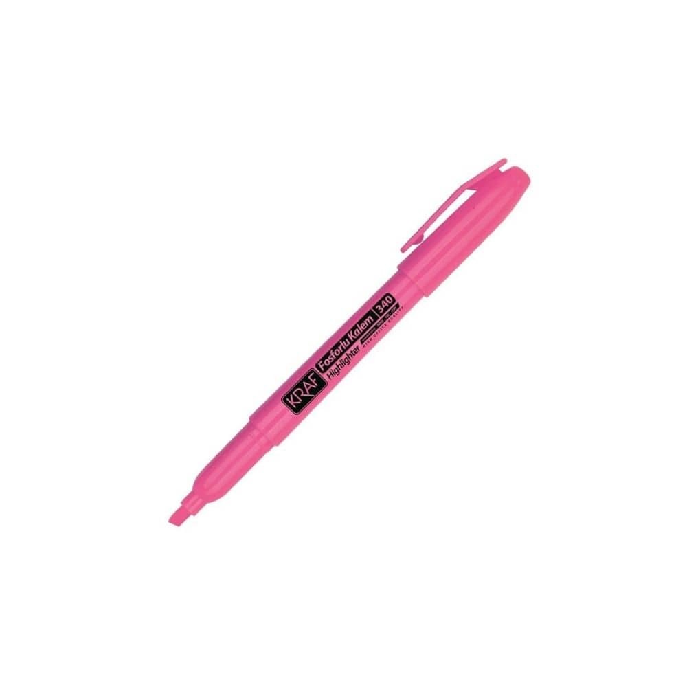 Kraf Fosforlu Kalem Pembe