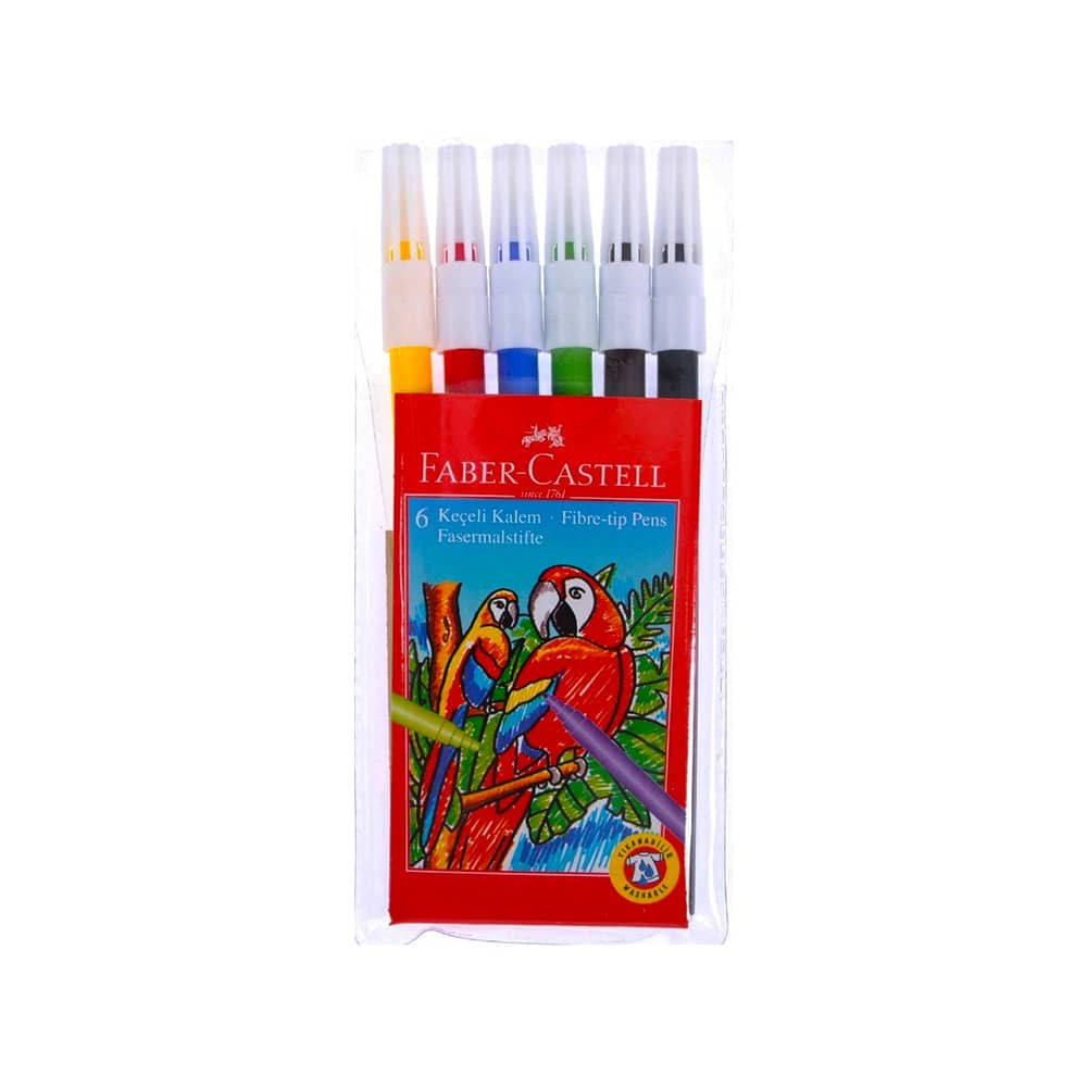 Faber-Castell Keçeli Kalem Yıkanabilir 6'lı