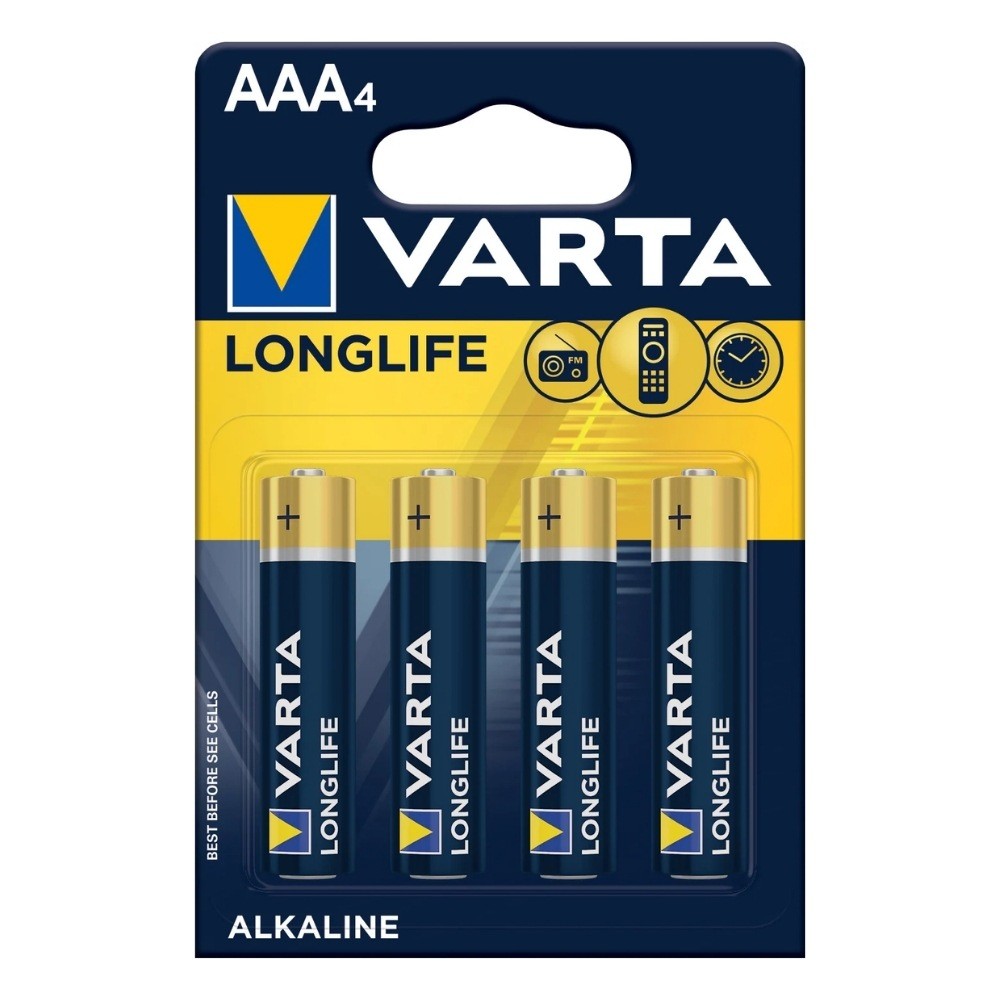 Varta Pil Longlife İnce Kalem Pil AAA 4'lü 4103101414