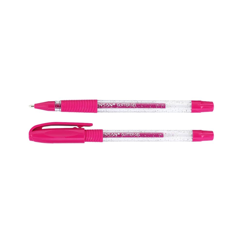 Pensan Jel Kalem Simli Glitter Pembe