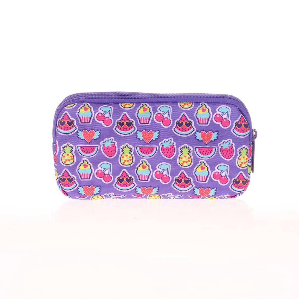 Kaukko Kalem Çantası Kids&Love 3 Bölmeli Rubber Watermelo 8105