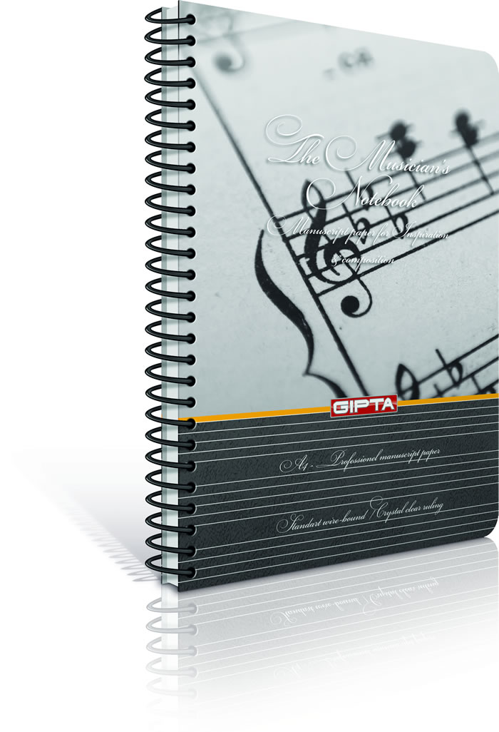 Gıpta Müzik Defteri Spiralli Sert Kapak A4 80 Yaprak