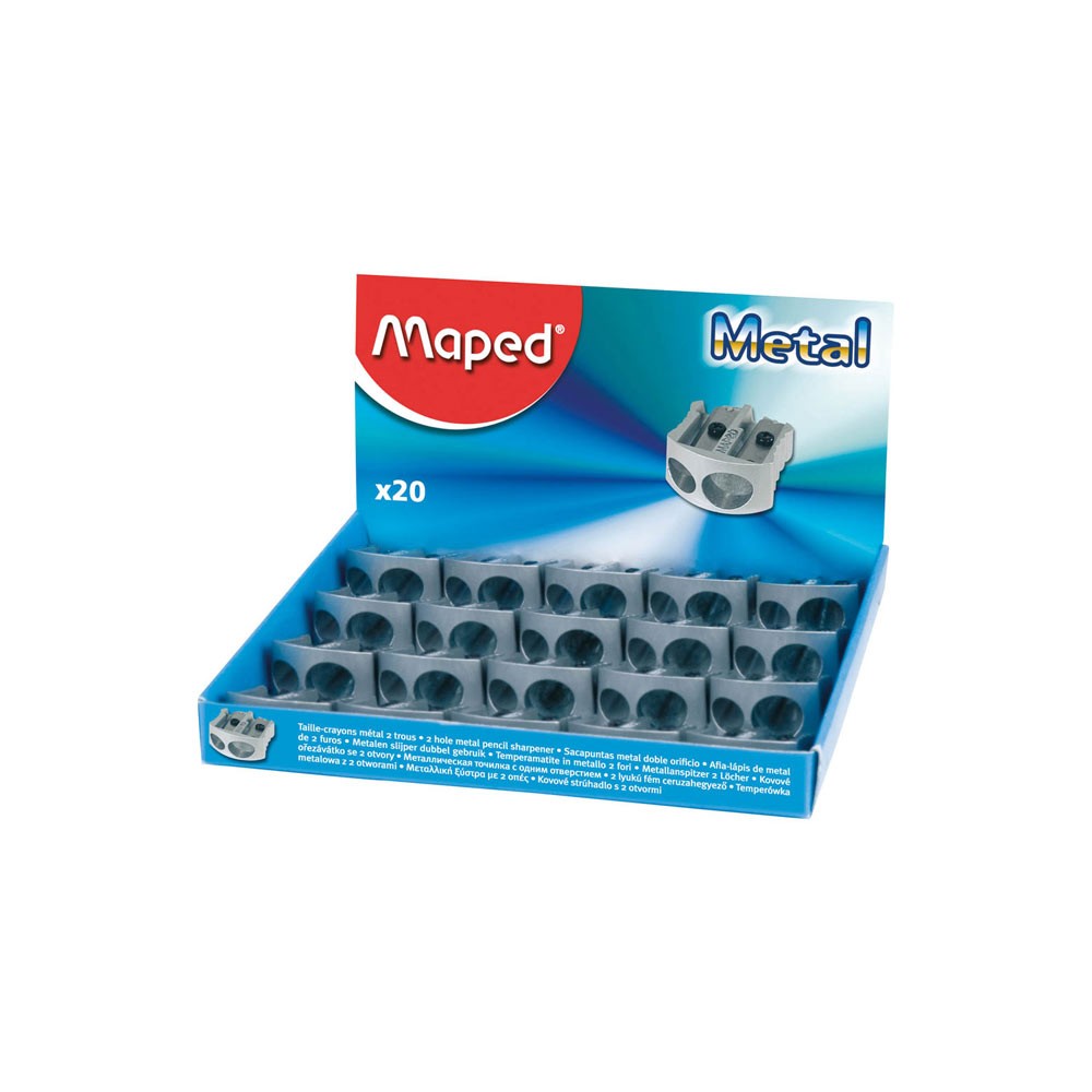 Maped Kalemtıraş Classic Metal Çift Delikli