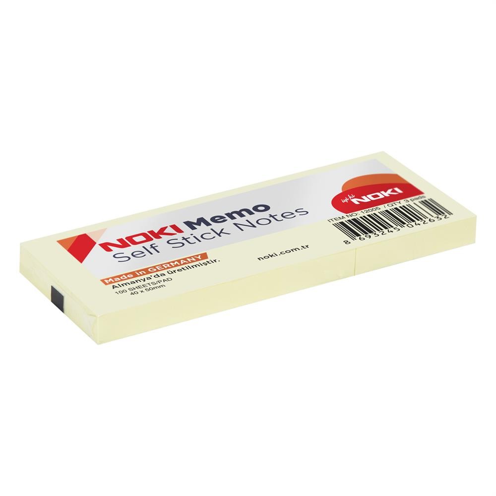 Noki Yapışkanlı Not Kağıdı 40x50 mm 1 Parça Sarı