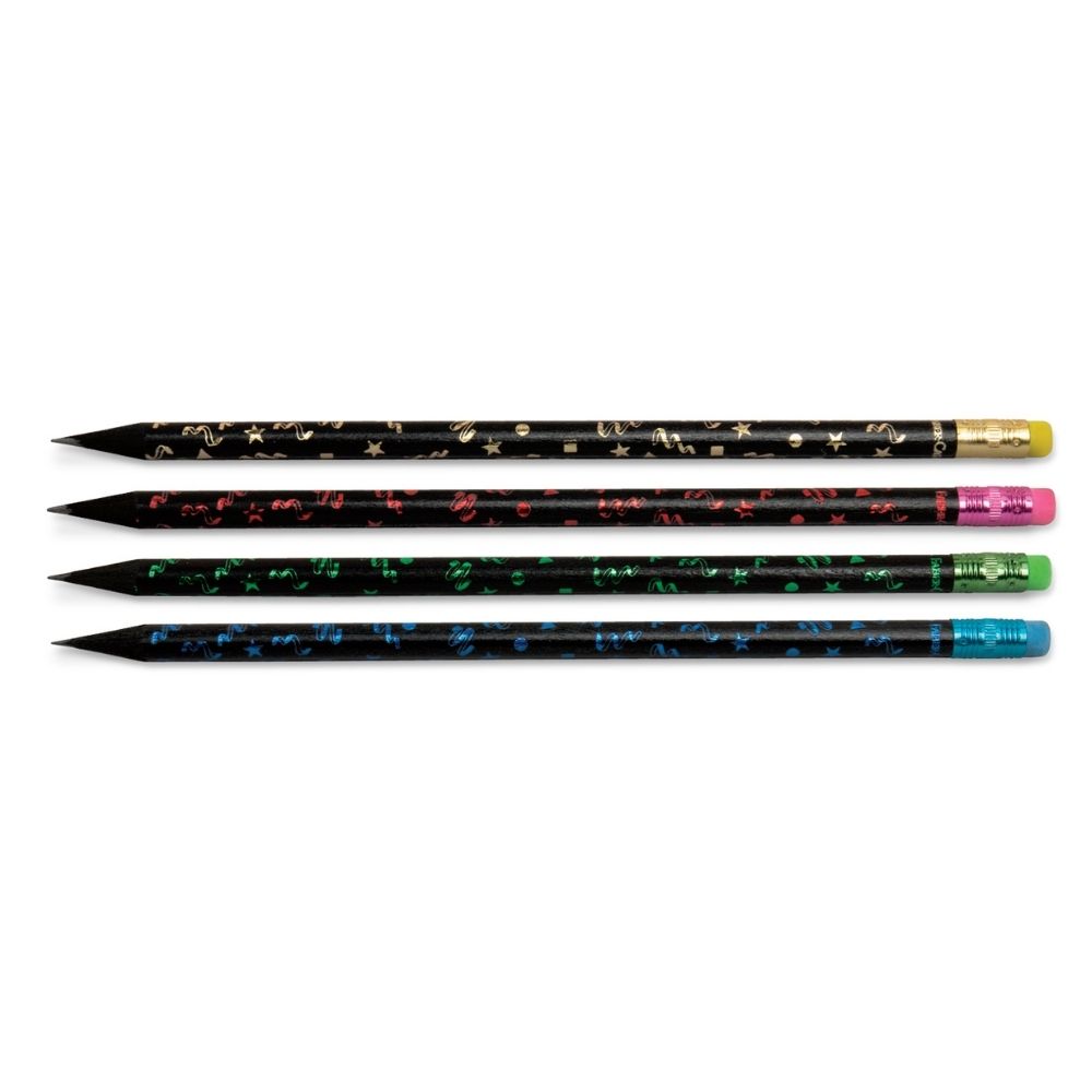 Faber-Castell Kurşun Kalem Lata Party Silgili Siyah