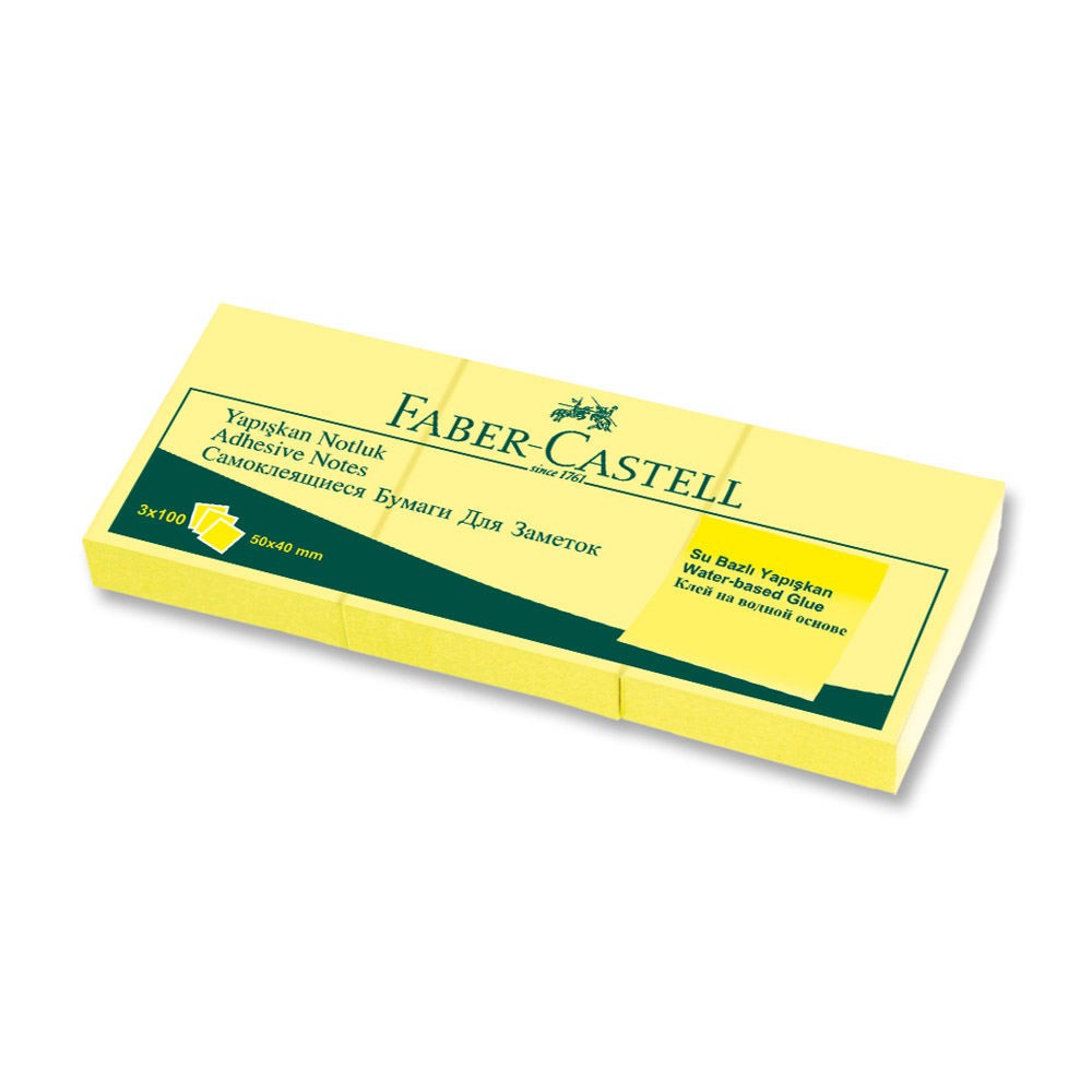 Faber-Castell Yapışkan Not Kağıdı 50x40 mm 3'lü